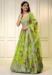 Picture of Sightly Organza Yellow Green Lehenga Choli