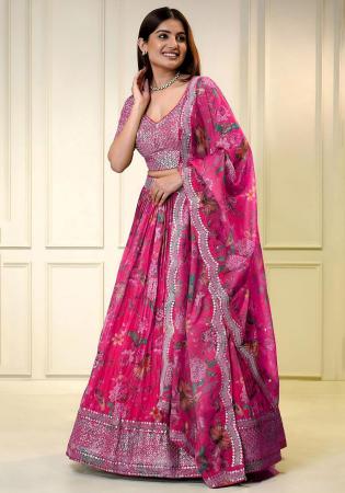 Picture of Sublime Organza Thistle Lehenga Choli