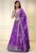 Picture of Amazing Organza Blue Violet Lehenga Choli