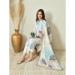 Picture of Beauteous Silk Off White Readymade Salwar Kameez