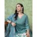 Picture of Marvelous Silk Cadet Blue Readymade Salwar Kameez
