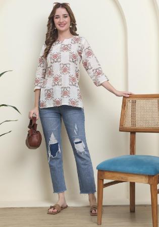 Picture of Resplendent Cotton Gainsboro Kurtis & Tunic