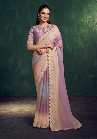Picture of Splendid Silk Rosy Brown Saree