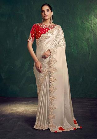 Picture of Grand Silk Rosy Brown Saree