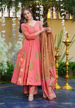 Picture of Gorgeous Chiffon Light Coral Readymade Salwar Kameez
