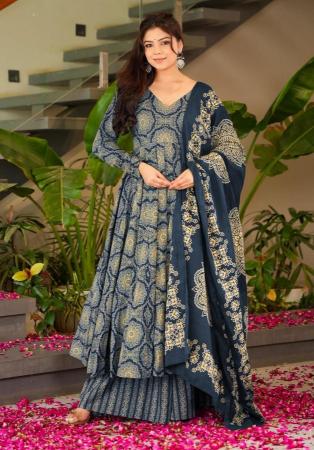 Picture of Wonderful Chiffon Grey Readymade Salwar Kameez