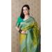 Picture of Stunning Silk Dark Cyan Saree