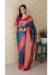 Picture of Delightful Silk Steel Blue Saree