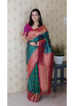 Picture of Good Looking Silk Midnight Blue Saree