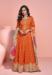 Picture of Superb Chiffon Fire Brick Party Wear Gown