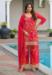 Picture of Nice Chiffon Dark Red Readymade Salwar Kameez