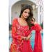 Picture of Nice Chiffon Dark Red Readymade Salwar Kameez