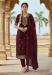Picture of Enticing Georgette Maroon Straight Cut Salwar Kameez