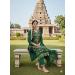 Picture of Georgette Dark Green Straight Cut Salwar Kameez