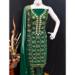 Picture of Georgette Dark Green Straight Cut Salwar Kameez