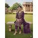 Picture of Nice Georgette Brown Straight Cut Salwar Kameez