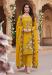 Picture of Georgette Dark Golden Rod Straight Cut Salwar Kameez