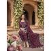 Picture of Georgette Dark Olive Green Straight Cut Salwar Kameez