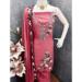 Picture of Elegant Georgette Pink Straight Cut Salwar Kameez