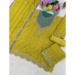 Picture of Chiffon Dark Golden Rod Straight Cut Salwar Kameez