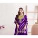 Picture of Charming Chiffon Purple Straight Cut Salwar Kameez