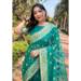 Picture of Pretty Organza Teal Saree