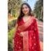 Picture of Fascinating Organza Maroon Saree