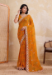 Picture of Classy Georgette Dark Orange Saree