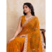Picture of Classy Georgette Dark Orange Saree