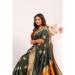 Picture of Magnificent Cotton Sea Green Saree