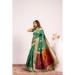 Picture of Fascinating Cotton Sea Green Saree