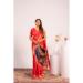 Picture of Classy Cotton Crimson Saree