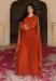 Picture of Splendid Georgette Fire Brick Readymade Gown