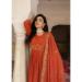 Picture of Splendid Georgette Fire Brick Readymade Gown
