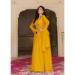 Picture of Beautiful Georgette Orange Readymade Gown