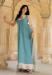 Picture of Fascinating Georgette Cadet Blue Readymade Gown