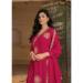 Picture of Fine Georgette Light Coral Readymade Gown