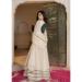 Picture of Statuesque Georgette Azure Readymade Gown