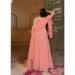 Picture of Charming Georgette Light Pink Readymade Gown