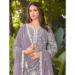 Picture of Beautiful Georgette Grey Readymade Salwar Kameez