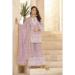Picture of Georgette Rosy Brown Straight Cut Salwar Kameez