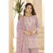 Picture of Georgette Rosy Brown Straight Cut Salwar Kameez