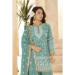 Picture of Georgette Cadet Blue Straight Cut Salwar Kameez