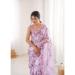 Picture of Superb Chiffon Plum Saree