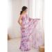 Picture of Superb Chiffon Plum Saree