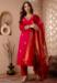 Picture of Exquisite Silk Crimson Readymade Salwar Kameez