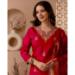 Picture of Exquisite Silk Crimson Readymade Salwar Kameez