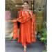 Picture of Fascinating Silk Chocolate Readymade Salwar Kameez