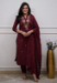 Picture of Charming Silk Maroon Readymade Salwar Kameez