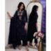 Picture of Well Formed Silk Dark Slate Grey Readymade Salwar Kameez